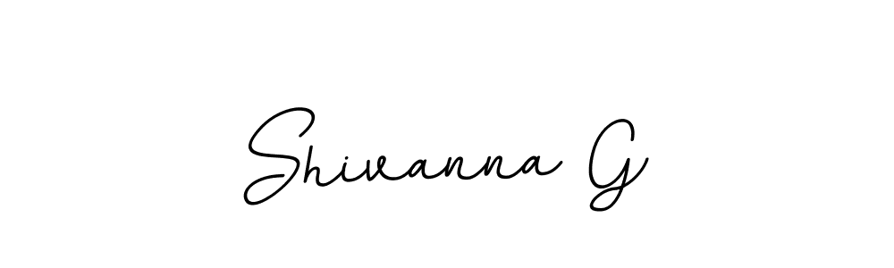 How to make Shivanna G name signature. Use BallpointsItalic-DORy9 style for creating short signs online. This is the latest handwritten sign. Shivanna G signature style 11 images and pictures png