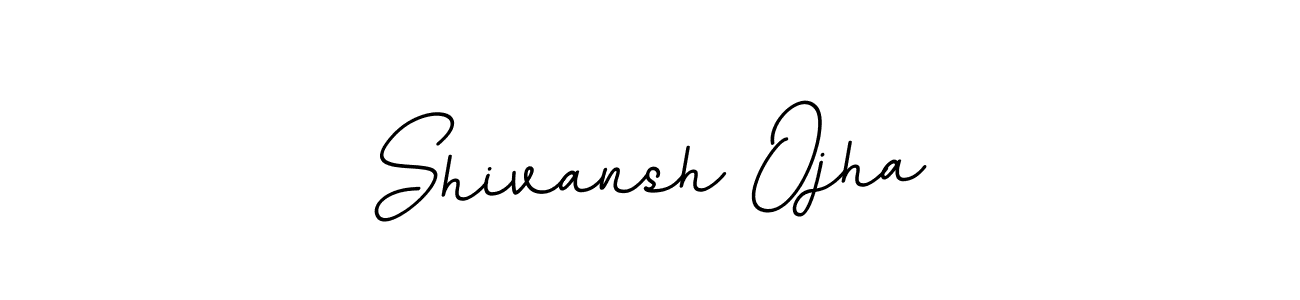 How to make Shivansh Ojha name signature. Use BallpointsItalic-DORy9 style for creating short signs online. This is the latest handwritten sign. Shivansh Ojha signature style 11 images and pictures png