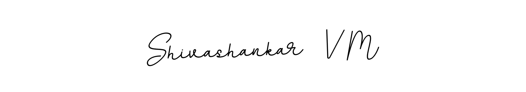 This is the best signature style for the Shivashankar  V M name. Also you like these signature font (BallpointsItalic-DORy9). Mix name signature. Shivashankar  V M signature style 11 images and pictures png
