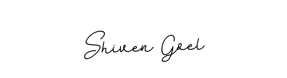 Use a signature maker to create a handwritten signature online. With this signature software, you can design (BallpointsItalic-DORy9) your own signature for name Shiven Goel. Shiven Goel signature style 11 images and pictures png