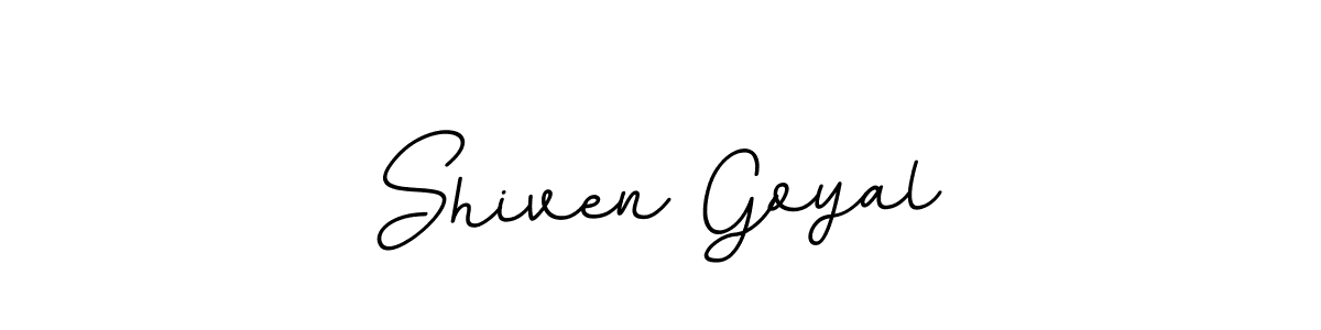 Design your own signature with our free online signature maker. With this signature software, you can create a handwritten (BallpointsItalic-DORy9) signature for name Shiven Goyal. Shiven Goyal signature style 11 images and pictures png