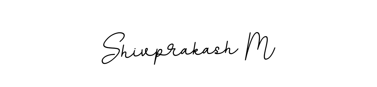 Use a signature maker to create a handwritten signature online. With this signature software, you can design (BallpointsItalic-DORy9) your own signature for name Shivprakash M. Shivprakash M signature style 11 images and pictures png