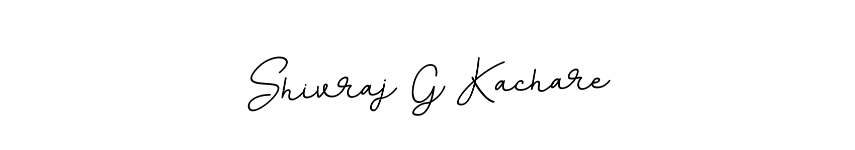 Make a beautiful signature design for name Shivraj G Kachare. With this signature (BallpointsItalic-DORy9) style, you can create a handwritten signature for free. Shivraj G Kachare signature style 11 images and pictures png