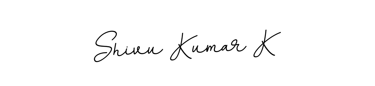 Make a beautiful signature design for name Shivu Kumar K. With this signature (BallpointsItalic-DORy9) style, you can create a handwritten signature for free. Shivu Kumar K signature style 11 images and pictures png