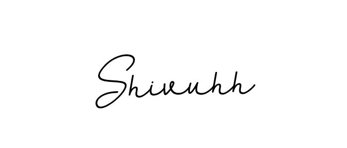 How to make Shivuhh name signature. Use BallpointsItalic-DORy9 style for creating short signs online. This is the latest handwritten sign. Shivuhh signature style 11 images and pictures png