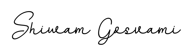 Express your personality with a custom Shiwam Gosvami signature crafted with BallpointsItalic-DORy9 typography. Free transparent PNG download available. Shiwam Gosvami signature style 11 images and pictures png