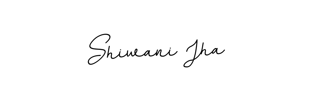 You should practise on your own different ways (BallpointsItalic-DORy9) to write your name (Shiwani Jha) in signature. don't let someone else do it for you. Shiwani Jha signature style 11 images and pictures png