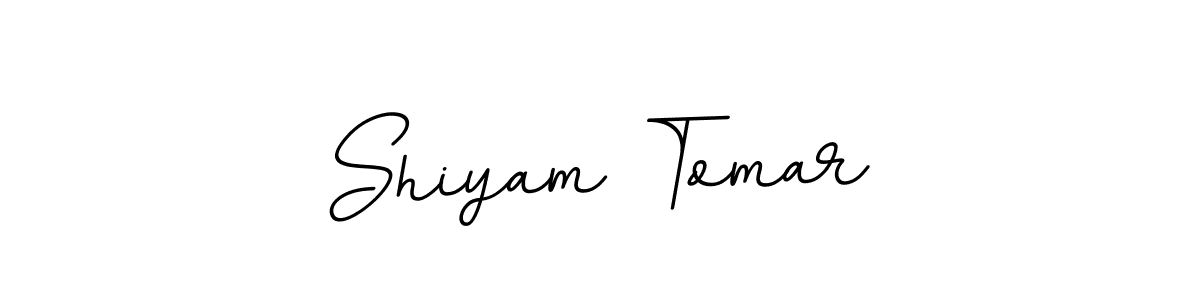 How to make Shiyam Tomar name signature. Use BallpointsItalic-DORy9 style for creating short signs online. This is the latest handwritten sign. Shiyam Tomar signature style 11 images and pictures png