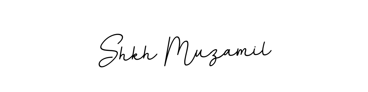 This is the best signature style for the Shkh Muzamil name. Also you like these signature font (BallpointsItalic-DORy9). Mix name signature. Shkh Muzamil signature style 11 images and pictures png
