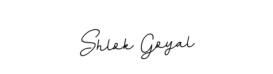This is the best signature style for the Shlok Goyal name. Also you like these signature font (BallpointsItalic-DORy9). Mix name signature. Shlok Goyal signature style 11 images and pictures png