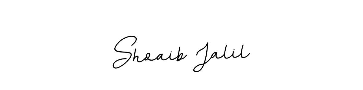 The best way (BallpointsItalic-DORy9) to make a short signature is to pick only two or three words in your name. The name Shoaib Jalil include a total of six letters. For converting this name. Shoaib Jalil signature style 11 images and pictures png