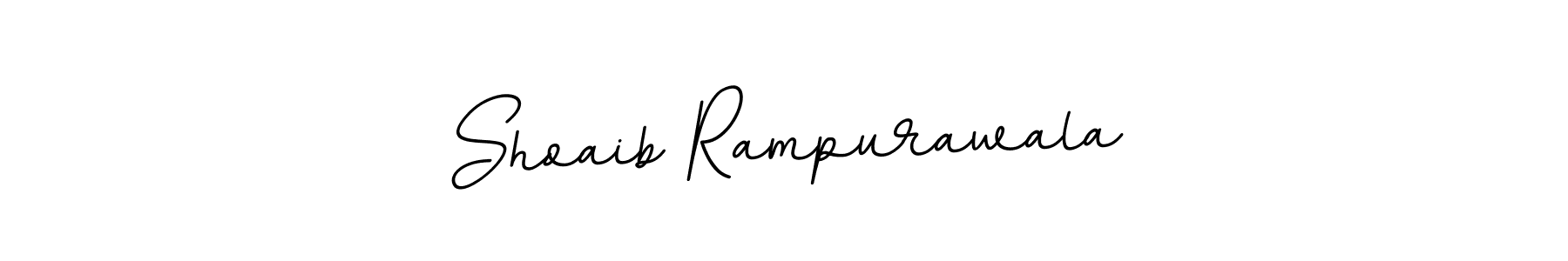 Design your own signature with our free online signature maker. With this signature software, you can create a handwritten (BallpointsItalic-DORy9) signature for name Shoaib Rampurawala. Shoaib Rampurawala signature style 11 images and pictures png