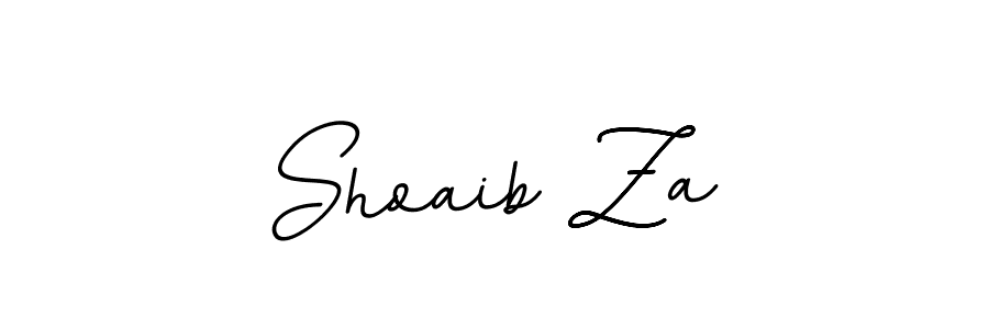 Shoaib Za stylish signature style. Best Handwritten Sign (BallpointsItalic-DORy9) for my name. Handwritten Signature Collection Ideas for my name Shoaib Za. Shoaib Za signature style 11 images and pictures png