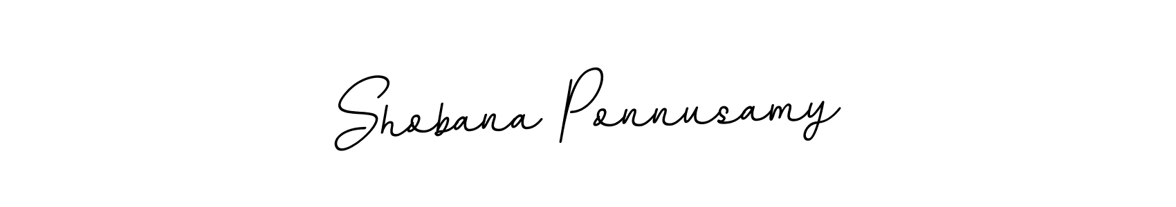 Shobana Ponnusamy stylish signature style. Best Handwritten Sign (BallpointsItalic-DORy9) for my name. Handwritten Signature Collection Ideas for my name Shobana Ponnusamy. Shobana Ponnusamy signature style 11 images and pictures png