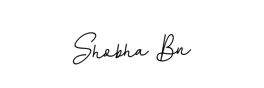Make a beautiful signature design for name Shobha Bn. With this signature (BallpointsItalic-DORy9) style, you can create a handwritten signature for free. Shobha Bn signature style 11 images and pictures png