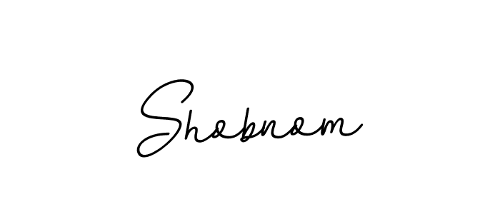 How to make Shobnom name signature. Use BallpointsItalic-DORy9 style for creating short signs online. This is the latest handwritten sign. Shobnom signature style 11 images and pictures png