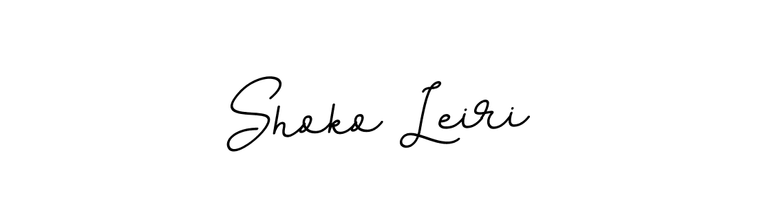 Use a signature maker to create a handwritten signature online. With this signature software, you can design (BallpointsItalic-DORy9) your own signature for name Shoko Leiri. Shoko Leiri signature style 11 images and pictures png