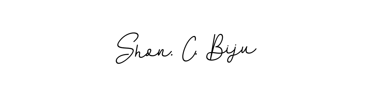 Make a beautiful signature design for name Shon. C. Biju. Use this online signature maker to create a handwritten signature for free. Shon. C. Biju signature style 11 images and pictures png