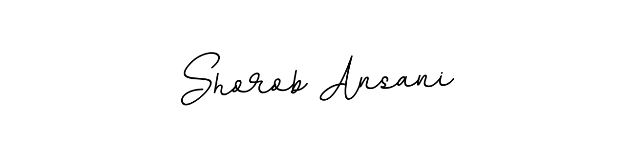 This is the best signature style for the Shorob Ansani name. Also you like these signature font (BallpointsItalic-DORy9). Mix name signature. Shorob Ansani signature style 11 images and pictures png