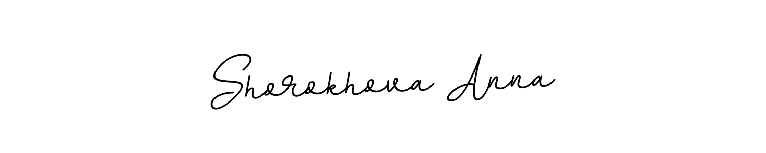 Make a beautiful signature design for name Shorokhova Anna. With this signature (BallpointsItalic-DORy9) style, you can create a handwritten signature for free. Shorokhova Anna signature style 11 images and pictures png