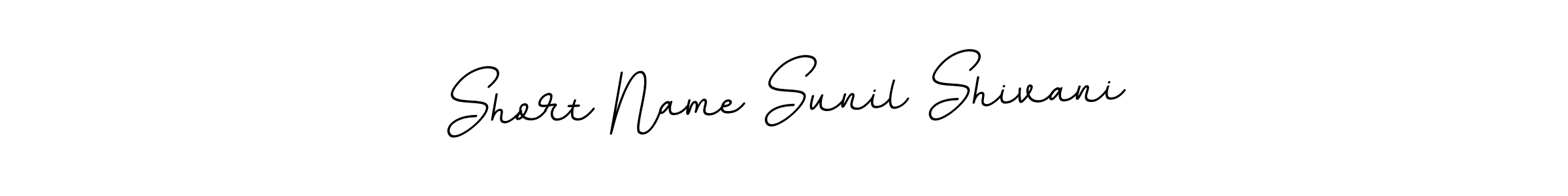 The best way (BallpointsItalic-DORy9) to make a short signature is to pick only two or three words in your name. The name Short Name Sunil Shivani include a total of six letters. For converting this name. Short Name Sunil Shivani signature style 11 images and pictures png