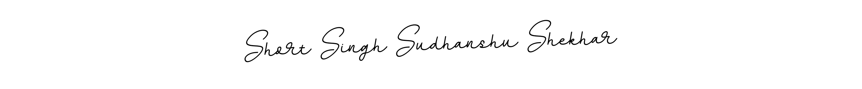 Make a beautiful signature design for name Short Singh Sudhanshu Shekhar. With this signature (BallpointsItalic-DORy9) style, you can create a handwritten signature for free. Short Singh Sudhanshu Shekhar signature style 11 images and pictures png