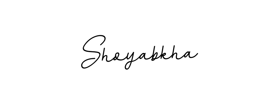 Use a signature maker to create a handwritten signature online. With this signature software, you can design (BallpointsItalic-DORy9) your own signature for name Shoyabkha. Shoyabkha signature style 11 images and pictures png