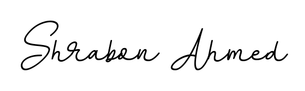 Master the art of signing with Shrabon Ahmed written in fluent BallpointsItalic-DORy9 script. A great template to practice and refine your handwriting. Shrabon Ahmed signature style 11 images and pictures png