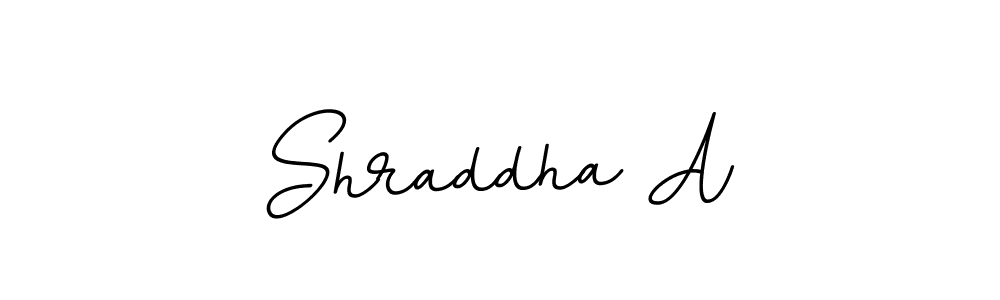 How to make Shraddha A name signature. Use BallpointsItalic-DORy9 style for creating short signs online. This is the latest handwritten sign. Shraddha A signature style 11 images and pictures png