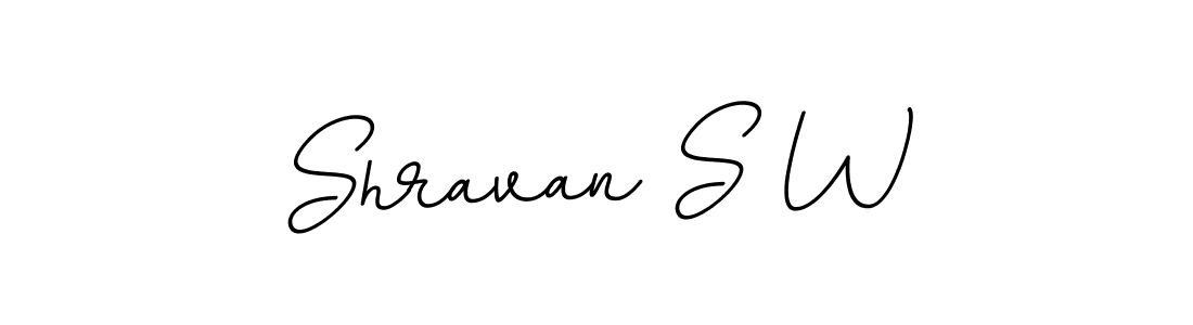 You should practise on your own different ways (BallpointsItalic-DORy9) to write your name (Shravan S W) in signature. don't let someone else do it for you. Shravan S W signature style 11 images and pictures png