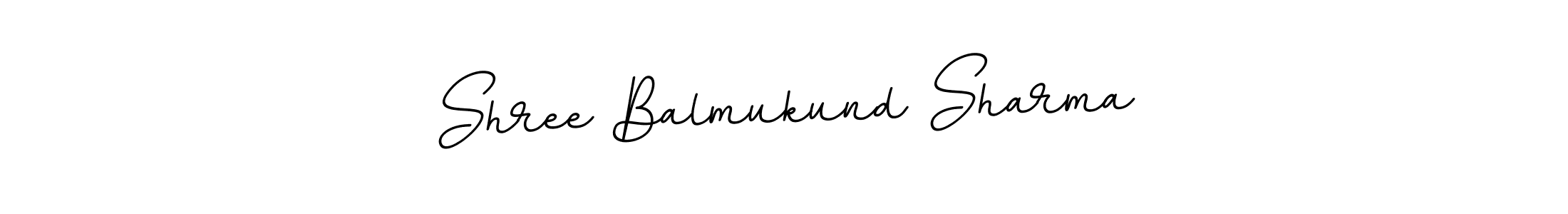 Design your own signature with our free online signature maker. With this signature software, you can create a handwritten (BallpointsItalic-DORy9) signature for name Shree Balmukund Sharma. Shree Balmukund Sharma signature style 11 images and pictures png