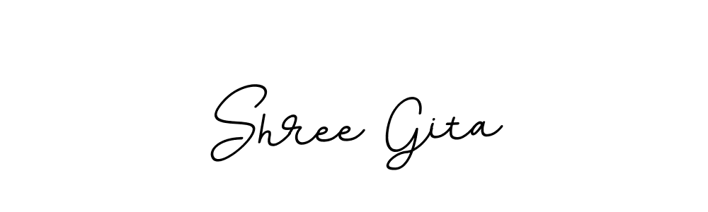 Create a beautiful signature design for name Shree Gita. With this signature (BallpointsItalic-DORy9) fonts, you can make a handwritten signature for free. Shree Gita signature style 11 images and pictures png