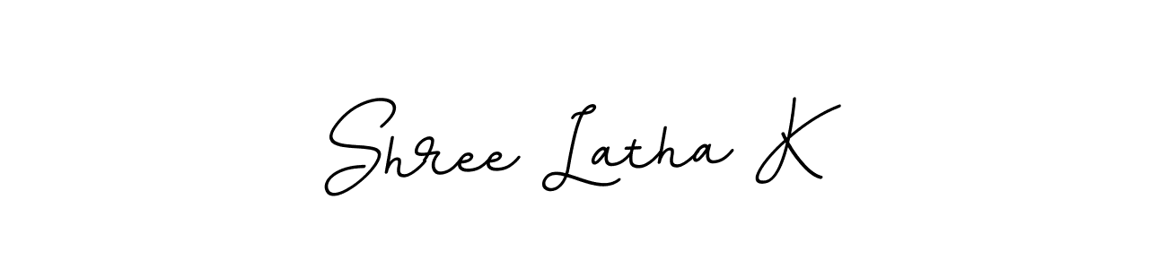 Make a beautiful signature design for name Shree Latha K. With this signature (BallpointsItalic-DORy9) style, you can create a handwritten signature for free. Shree Latha K signature style 11 images and pictures png