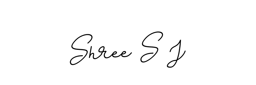 Shree S J stylish signature style. Best Handwritten Sign (BallpointsItalic-DORy9) for my name. Handwritten Signature Collection Ideas for my name Shree S J. Shree S J signature style 11 images and pictures png