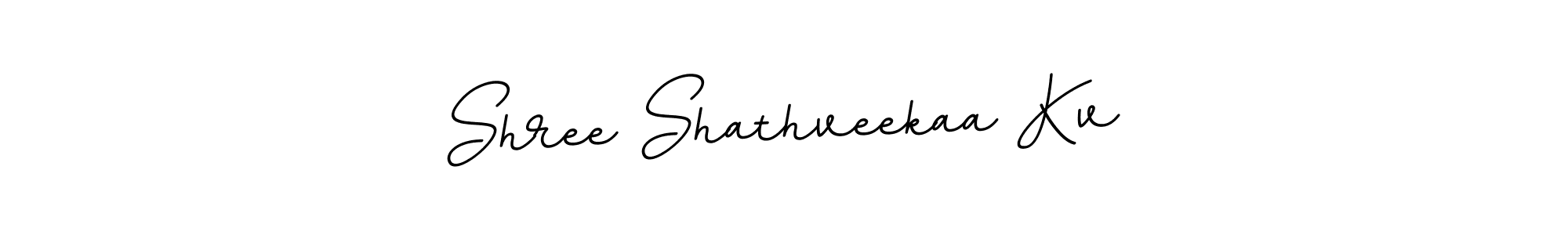 Use a signature maker to create a handwritten signature online. With this signature software, you can design (BallpointsItalic-DORy9) your own signature for name Shree Shathveekaa Kv. Shree Shathveekaa Kv signature style 11 images and pictures png