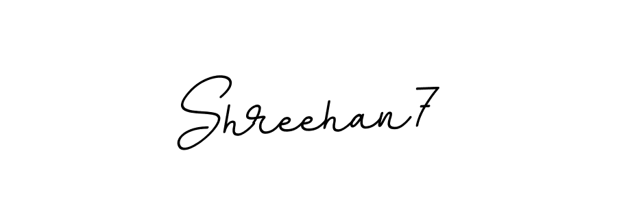 Create a beautiful signature design for name Shreehan7. With this signature (BallpointsItalic-DORy9) fonts, you can make a handwritten signature for free. Shreehan7 signature style 11 images and pictures png