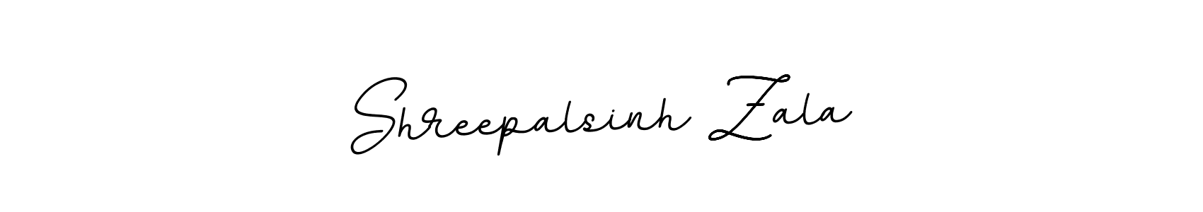 Design your own signature with our free online signature maker. With this signature software, you can create a handwritten (BallpointsItalic-DORy9) signature for name Shreepalsinh Zala. Shreepalsinh Zala signature style 11 images and pictures png