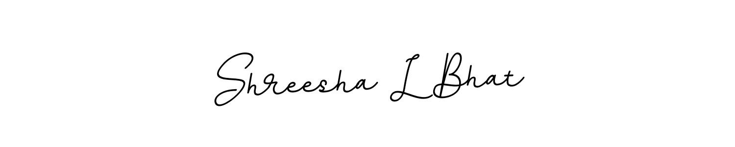 This is the best signature style for the Shreesha L Bhat name. Also you like these signature font (BallpointsItalic-DORy9). Mix name signature. Shreesha L Bhat signature style 11 images and pictures png