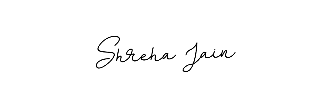 How to make Shreha Jain name signature. Use BallpointsItalic-DORy9 style for creating short signs online. This is the latest handwritten sign. Shreha Jain signature style 11 images and pictures png