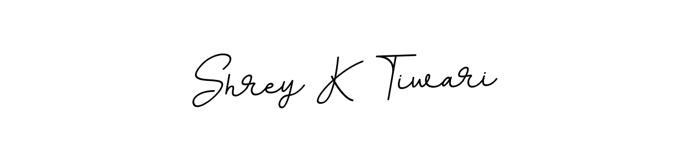 This is the best signature style for the Shrey K Tiwari name. Also you like these signature font (BallpointsItalic-DORy9). Mix name signature. Shrey K Tiwari signature style 11 images and pictures png