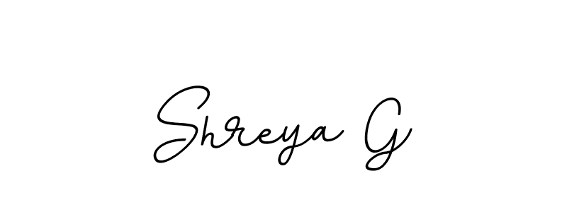 It looks lik you need a new signature style for name Shreya G. Design unique handwritten (BallpointsItalic-DORy9) signature with our free signature maker in just a few clicks. Shreya G signature style 11 images and pictures png