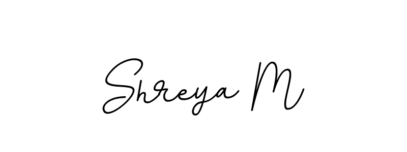 It looks lik you need a new signature style for name Shreya M. Design unique handwritten (BallpointsItalic-DORy9) signature with our free signature maker in just a few clicks. Shreya M signature style 11 images and pictures png