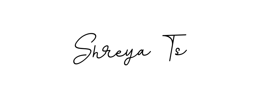 Make a beautiful signature design for name Shreya Ts. With this signature (BallpointsItalic-DORy9) style, you can create a handwritten signature for free. Shreya Ts signature style 11 images and pictures png