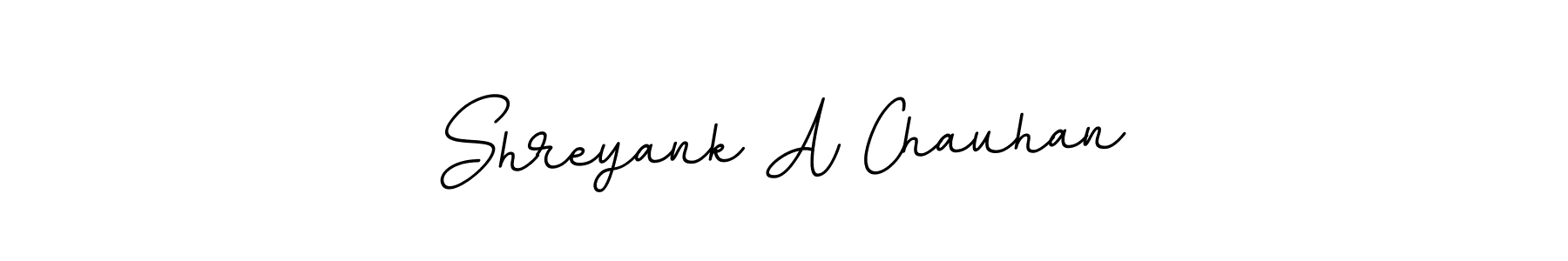 Design your own signature with our free online signature maker. With this signature software, you can create a handwritten (BallpointsItalic-DORy9) signature for name Shreyank A Chauhan. Shreyank A Chauhan signature style 11 images and pictures png