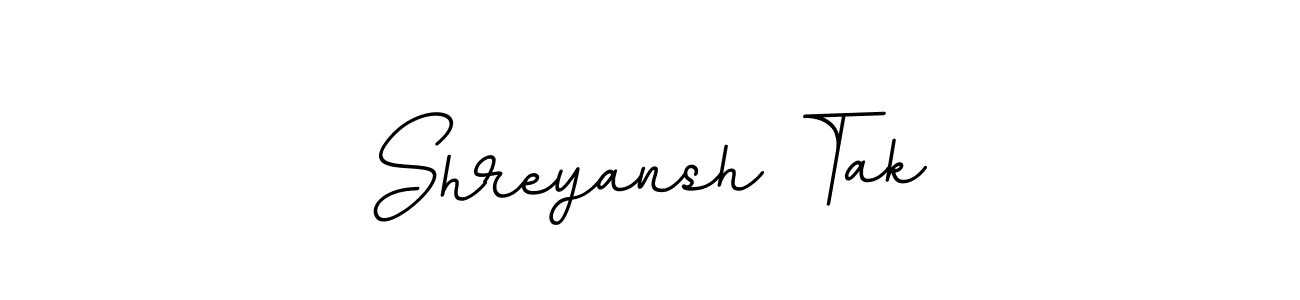 Use a signature maker to create a handwritten signature online. With this signature software, you can design (BallpointsItalic-DORy9) your own signature for name Shreyansh Tak. Shreyansh Tak signature style 11 images and pictures png