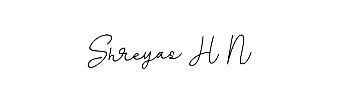 It looks lik you need a new signature style for name Shreyas H N. Design unique handwritten (BallpointsItalic-DORy9) signature with our free signature maker in just a few clicks. Shreyas H N signature style 11 images and pictures png