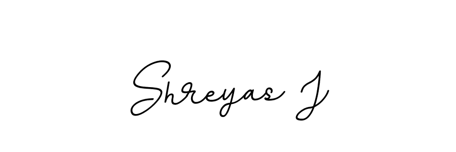 Design your own signature with our free online signature maker. With this signature software, you can create a handwritten (BallpointsItalic-DORy9) signature for name Shreyas J. Shreyas J signature style 11 images and pictures png