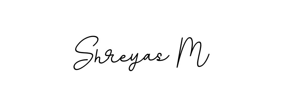 Design your own signature with our free online signature maker. With this signature software, you can create a handwritten (BallpointsItalic-DORy9) signature for name Shreyas M. Shreyas M signature style 11 images and pictures png