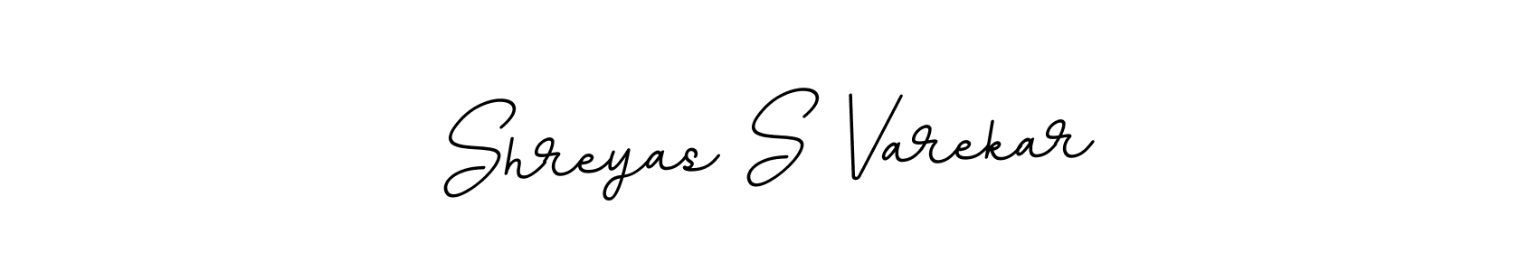 Design your own signature with our free online signature maker. With this signature software, you can create a handwritten (BallpointsItalic-DORy9) signature for name Shreyas S Varekar. Shreyas S Varekar signature style 11 images and pictures png