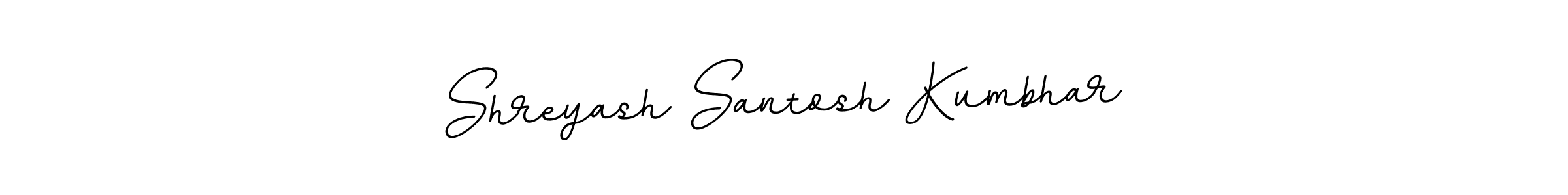 Shreyash Santosh Kumbhar stylish signature style. Best Handwritten Sign (BallpointsItalic-DORy9) for my name. Handwritten Signature Collection Ideas for my name Shreyash Santosh Kumbhar. Shreyash Santosh Kumbhar signature style 11 images and pictures png